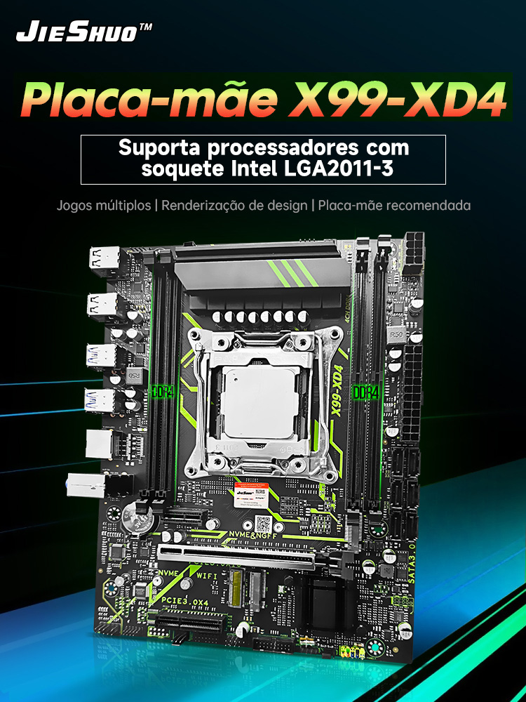 Kit Upgrade Gamer JIESHUO X99  - X99 Dual Cpu Motherboard Combo recensie en prijs