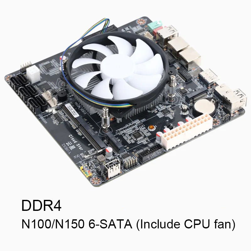 6-baays N100/N150 NAS moederbo - Nas Motherboard N100 6 Sata recensie en prijs