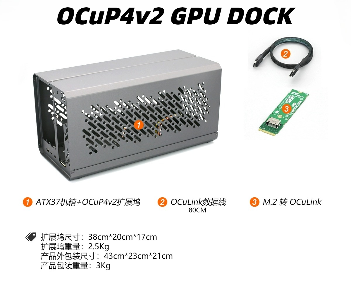 Aluminium Hoesje Ocup4v2 Oculi - External Gpu Dock Pcie 4.0 Oculink recensie en prijs