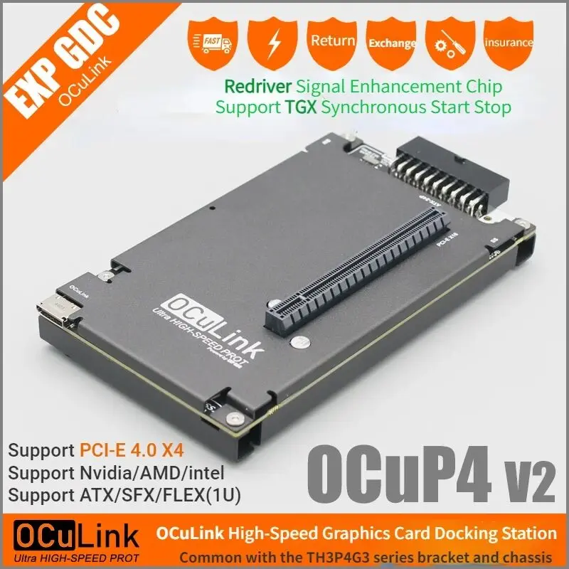 OCuP4V2 OCuLink GPU Dock met R - External Gpu Dock Pcie 4.0 Oculink recensie en prijs