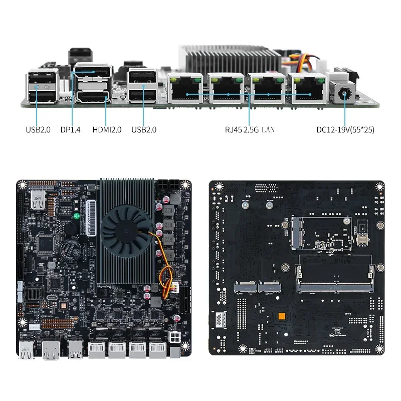 N100 Nas moederbord 2xm.2 NVMe - Nas Motherboard N100 6 Sata recensie en prijs
