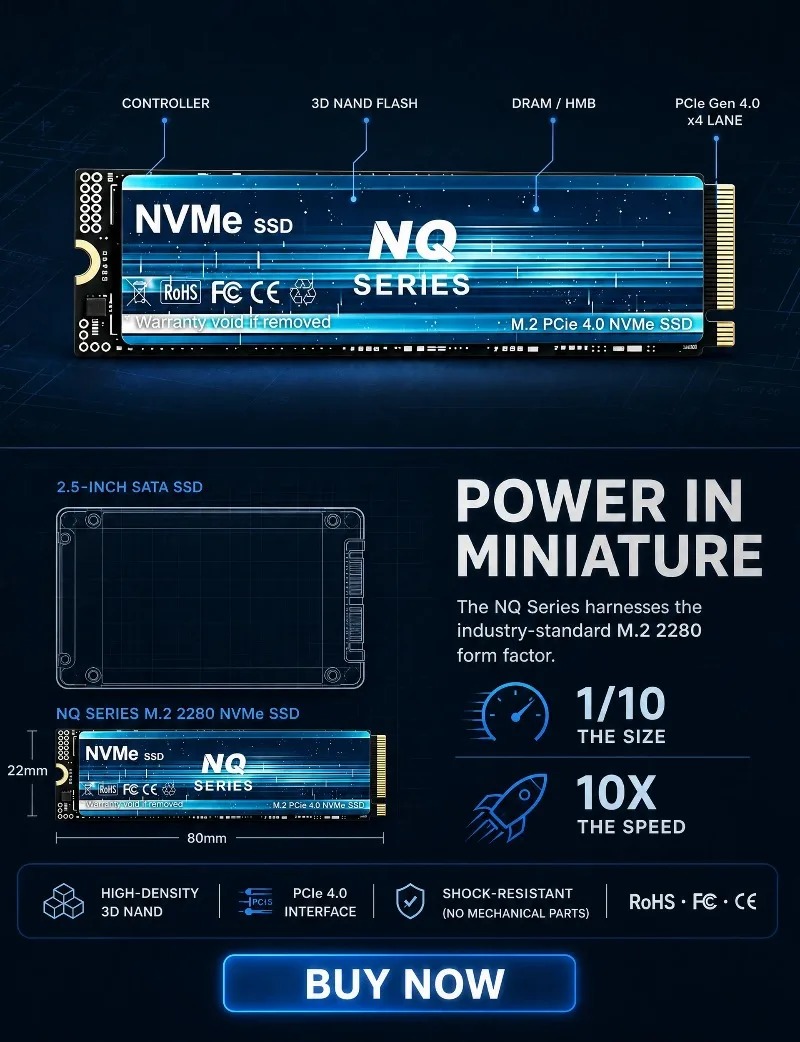 NQ 2TB 4TB SSD M.2 NVMe Intern - M.2 Nvme 4Tb Pcie 4.0 Ssd recensie en prijs