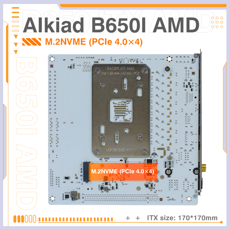 ERYING AM5 moederbord onderste - B650 Itx Motherboard Wifi recensie en prijs